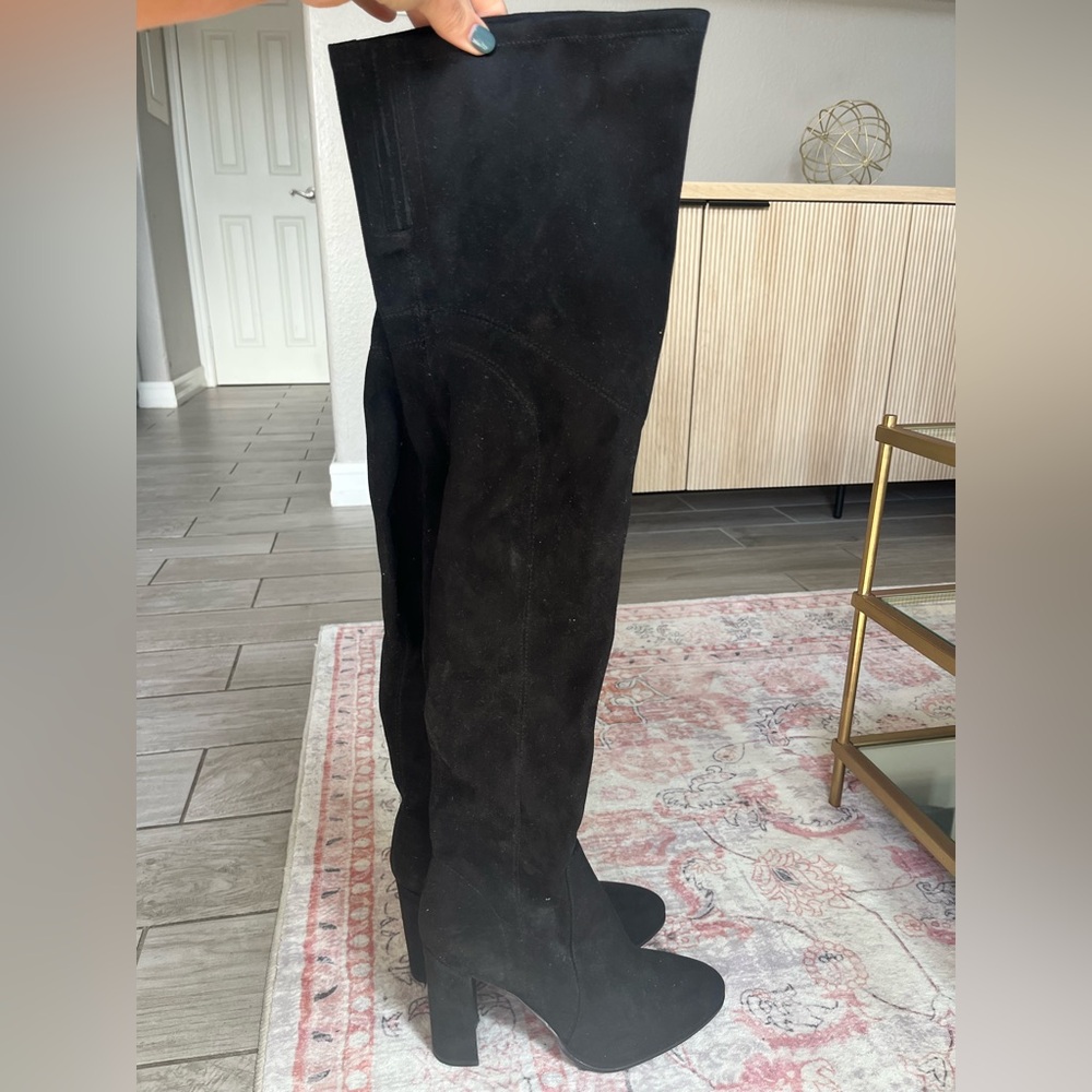 Marc Fisher Black Over the Knee Boots